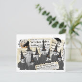 Heksen in het nieuws! briefkaart (Staand voorkant)