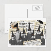 Heksen in het nieuws! briefkaart (Voorkant / Achterkant)