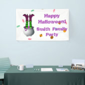 Heksen in Paars en groen Spandoek (Beurs)