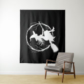 Heksen in vlucht Tapestry Wandkleed (In situ)