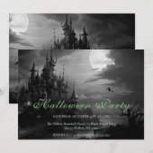 Heksen Kasteel Halloween Feest Uitnodiging (Voorkant / Achterkant)