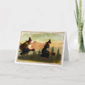  heksen kerst Kaart (Voorkant)