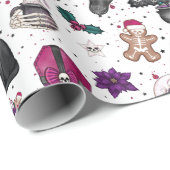 Heksen Kerstpatroon Cadeaupapier (Rol Hoek)