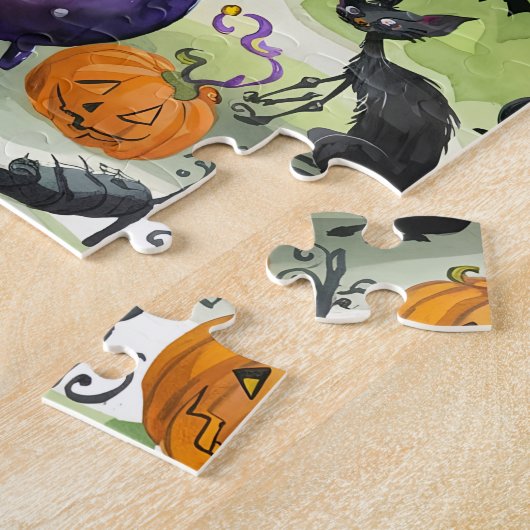 Heksen ketel brouwen! legpuzzel (Zijkant)