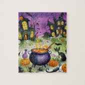 Heksen ketel brouwen! legpuzzel (Verticaal)