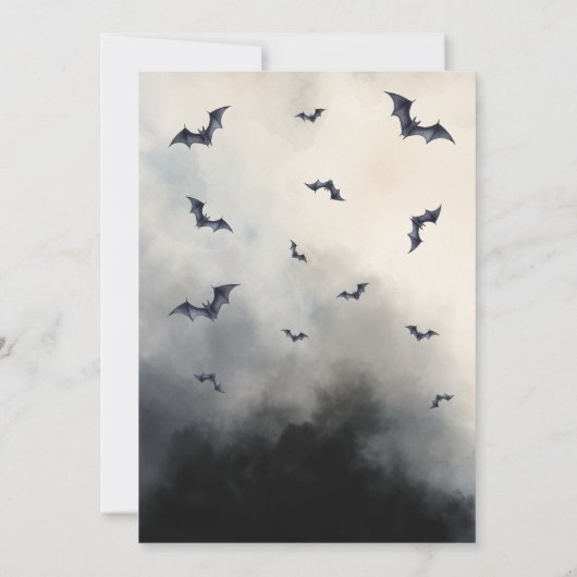 Heksen ketel Halloween Baby Geslacht onthullen Kaart (Achterkant)