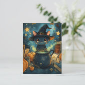Heksen Kitty Briefkaart (Staand voorkant)