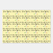 Heksen kunnen beter mijn Snoep hebben | Zwarte let Inpakpapier Vel (Voorkant 2)