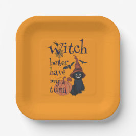 Heksen kunnen beter mijn tonijn hebben papieren bordje