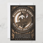 Heksen & Maan Halloween Uitnodigingen | Amber (Voorkant)