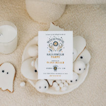 Heksen macht spooky Halloween Party uitnodiging