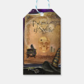 Heksen Magic Spell Boek Halloween Party Favor Cadeaulabel (Achterkant)