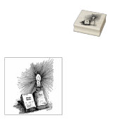 Heksen Magic Spells Boek Kaars Witchcraft kunst Rubberstempel (Gestempeld)