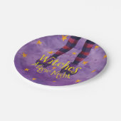 Heksen Magische Nacht Halloween | Papieren Bordjes (Gekanteld)