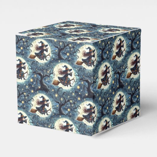 Heksen, manen en kronkelende bomen bedankdoosjes (Voorkant Zijde)