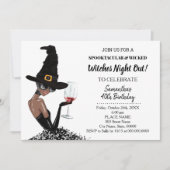 Heksen Meisjes Night Out Halloween Verjaardagsfees Kaart (Voorkant)