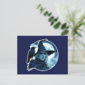 Heksen met een raaf - Halloween Fan Fun 2 Briefkaart (Staand voorkant)