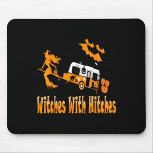 Heksen Met Hitches Camping Fun Halloween Muismat