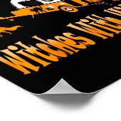 Heksen Met Hitches Camping Fun Halloween Poster (Hoek)