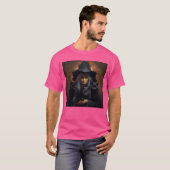 Heksen met katten Halloween vriend T-shirt (Voorkant volledig)