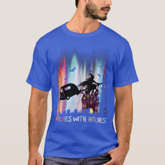 Heksen Met Problemen Grappig Halloween Camping cad T-shirt