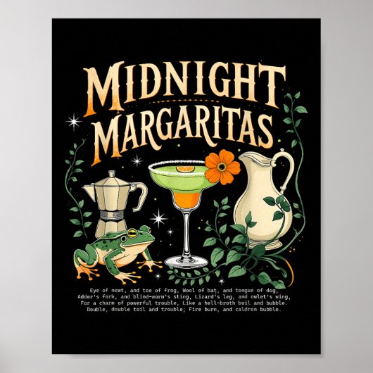 Heksen Midnight Margaritas Soky Tail Poster (Voorkant)