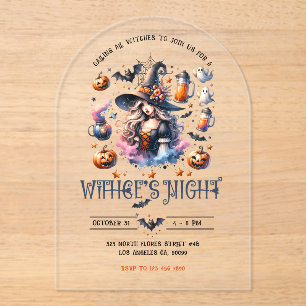 Heksen Nacht Halloween Party Uitnodiging