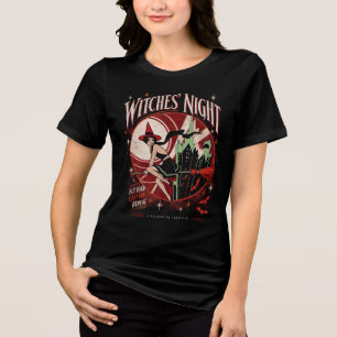Heksen Nacht Vintage Halloween Heks T-Shirt