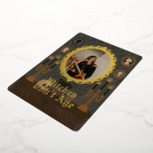 Heksen niet leeftijd aangepaste foto verjaardagska folie feestdagenkaart (Gedraaid)