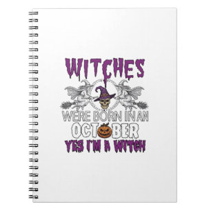 Heksen Oktober Halloween Schedel Heksenhoed Pompoe Notitieboek