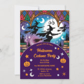 Heksen op een missie Halloween kostuumfeest Kaart (Voorkant)