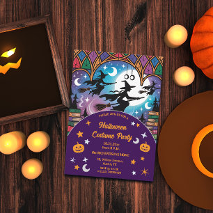 Heksen op een missie Halloween kostuumfeest Kaart