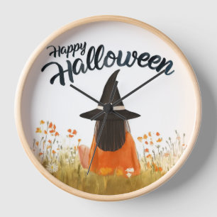 Heksen op Halloween in bloemenveld
