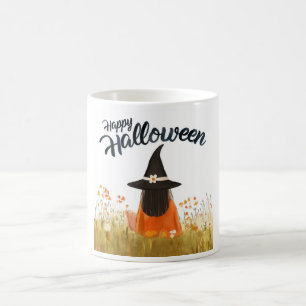 Heksen op Halloween in bloemenveld Koffiemok