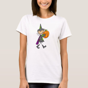 Heksen op Halloween met Pompoen T-shirt