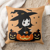 Heksen op Halloween met Pompoenen Kussen (Deken)