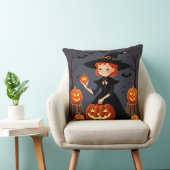 Heksen op Halloween met Pompoenen Kussen (Stoel)