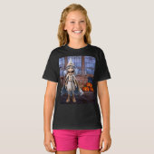 Heksen op Halloween. T-shirt (Voorkant volledig)