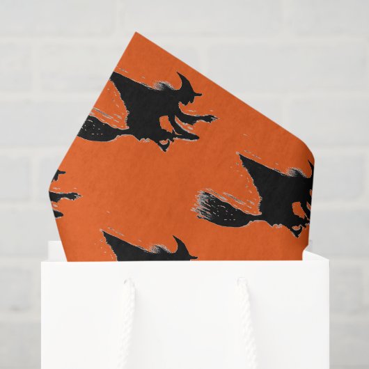Heksen op Halloween Tissuepapier (Cadeauzakje)