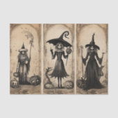 heksen oude Halloween Decoupage Tissuepapier (Voorkant)