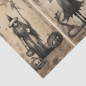 heksen oude Halloween Decoupage Tissuepapier (Detail)