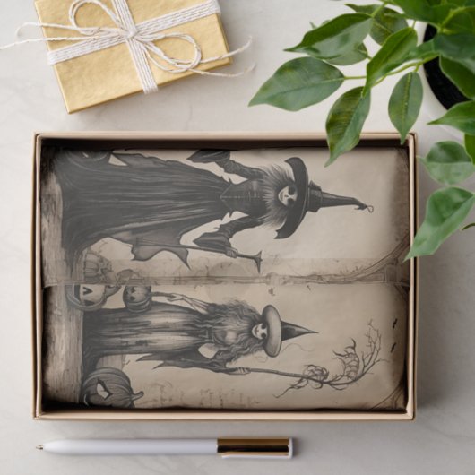  heksen oude Halloween Decoupage Tissuepapier (Geschenk)