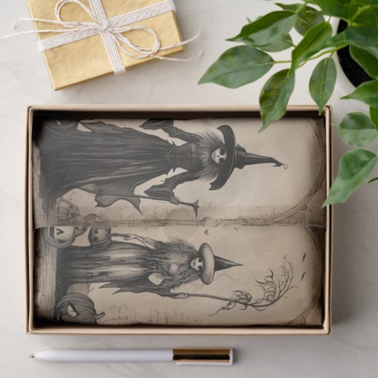  heksen oude Halloween Decoupage Tissuepapier (Geschenk)