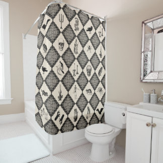 Heksen Patchwork Quilt Wicca Sherpa Dekbed Douchegordijn