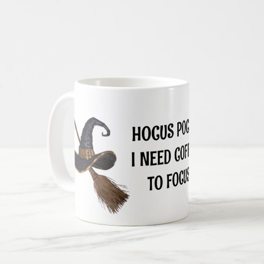 Heksen Pet en bezemsteel Koffiemok (Voorkant links)