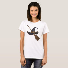 Heksen Pet en bezemsteel T-shirt
