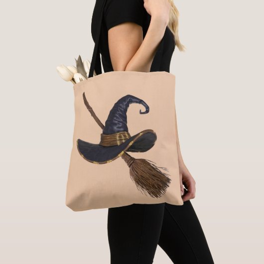 Heksen Pet en bezemsteel Tote Bag (Dichtbij)