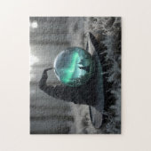 Heksen pet en kristallen bol legpuzzel (Verticaal)