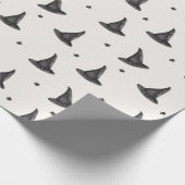 Heksen pet en sterrenpatroon cadeaupapier (Hoek)