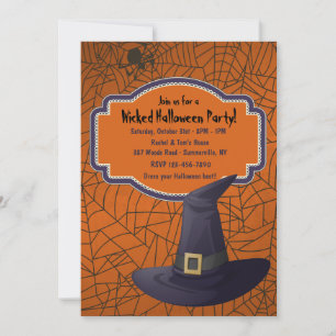Heksen Pet Halloween Uitnodigingen